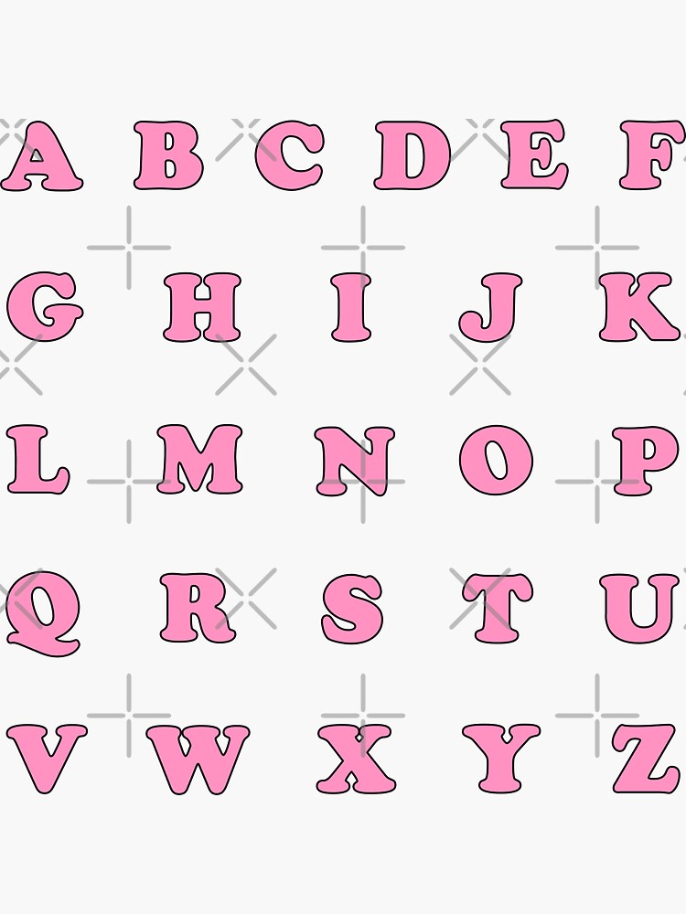 Small Alphabet Stickers for Sale