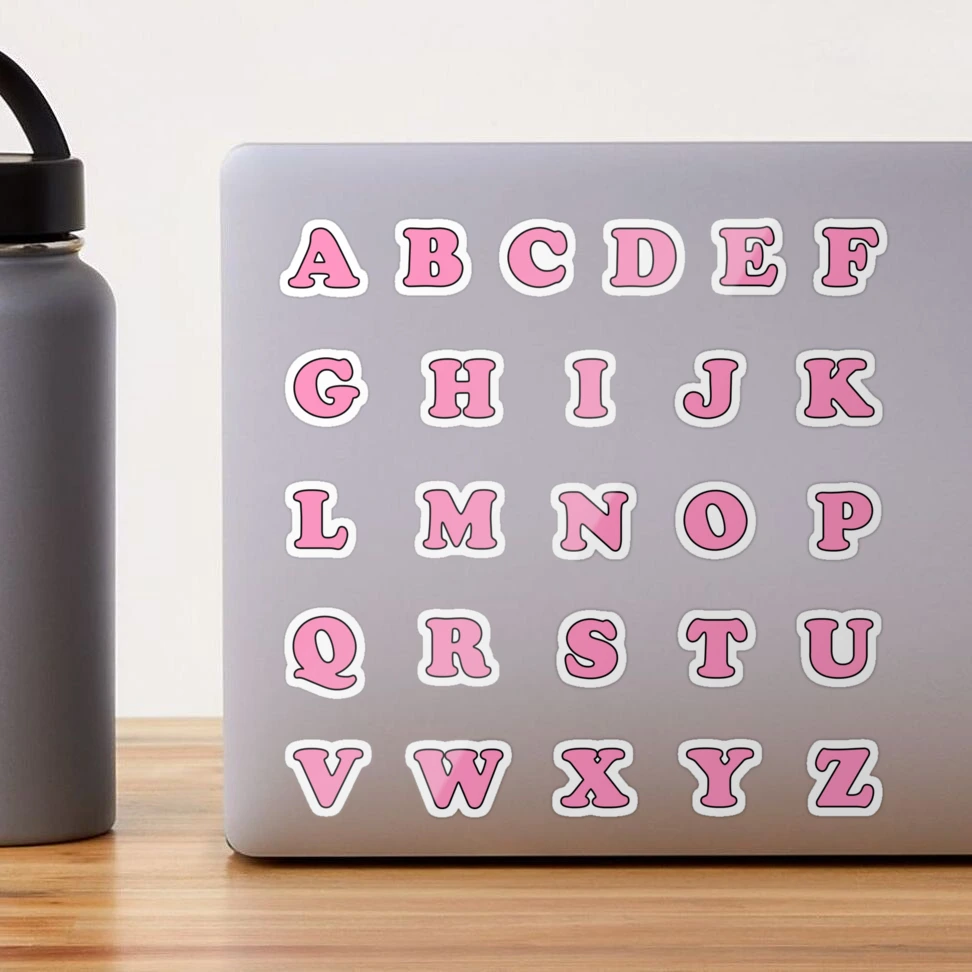 Pink Alphabet Stickers – Shop Sweet Lulu