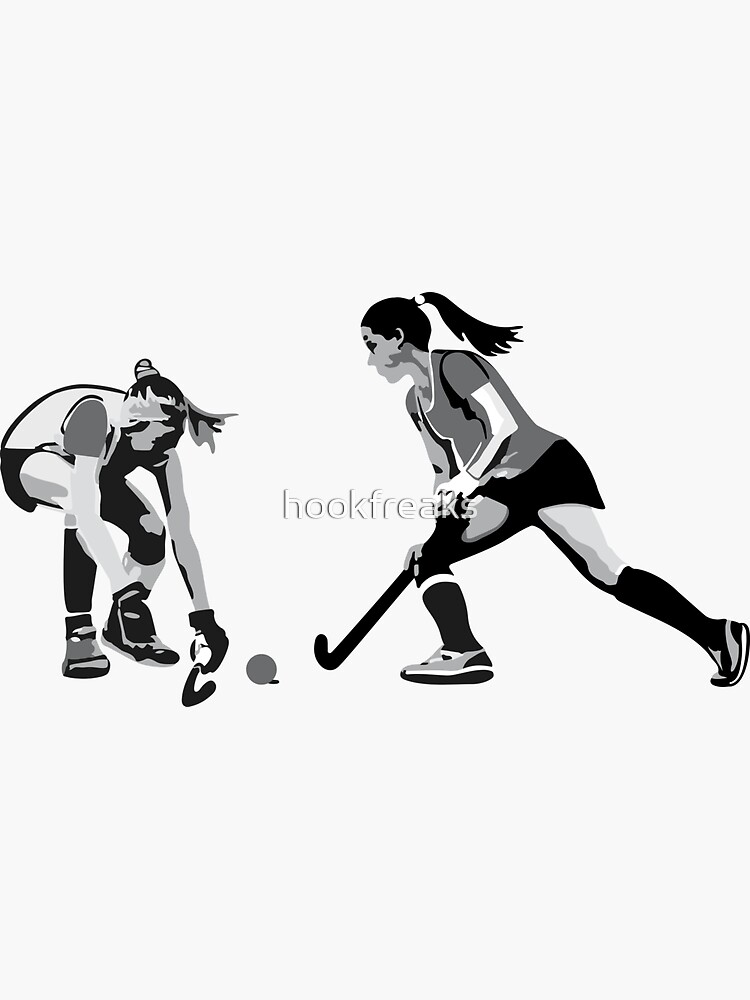 Field Hockey Girl Sticker for Sale by hookfreaks