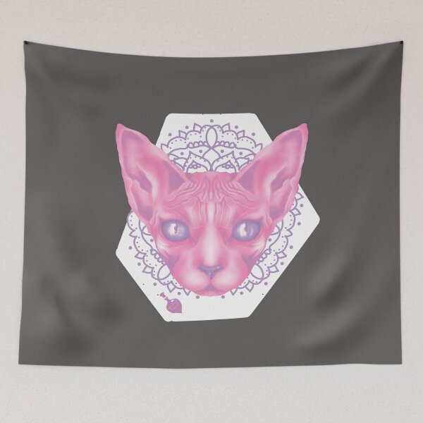 Item preview, sphynx cat pastel designed and sold by pinkandtoxic.