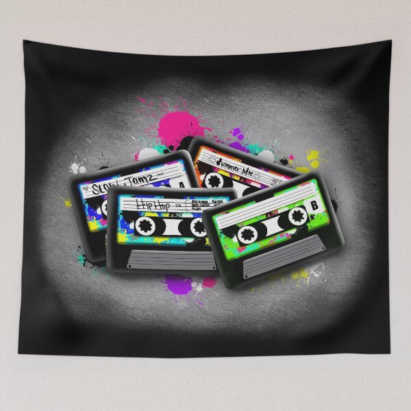 Aperçu de l'œuvre Throwback (Cassettes) créée et vendue par DAMCDesigns.
