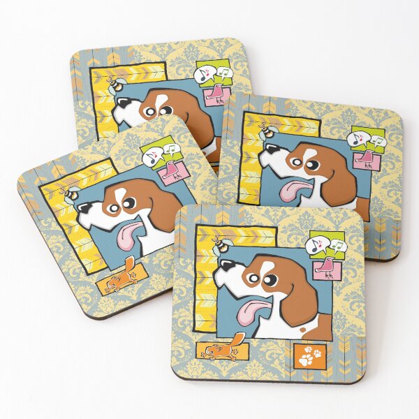 Item preview, Beagle - Red and White (Collage) designed and sold by TheChicken.