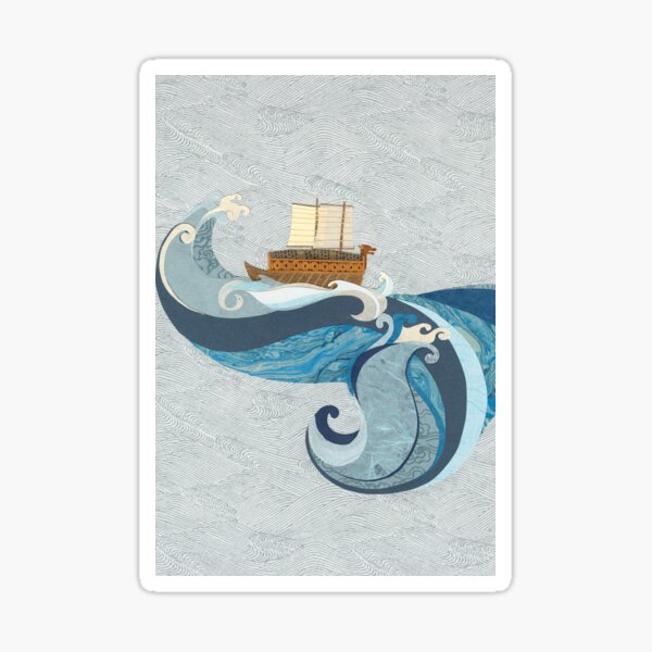 The Turtle Ship: Back Cover Sticker