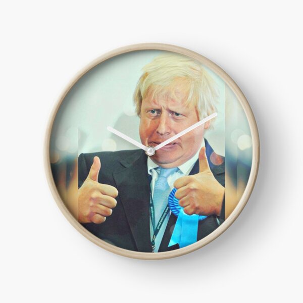 Boris Johnson- Two Thumbs Up Clock