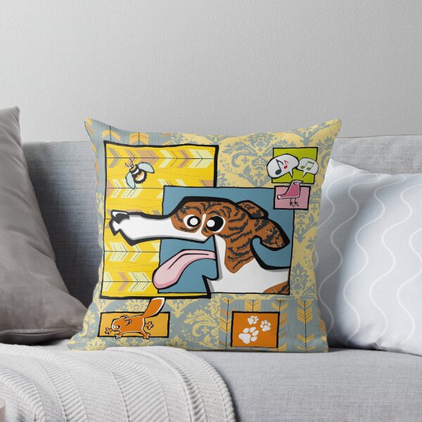 Item preview, Greyhound - Dark Brindle and White (Collage) designed and sold by TheChicken.