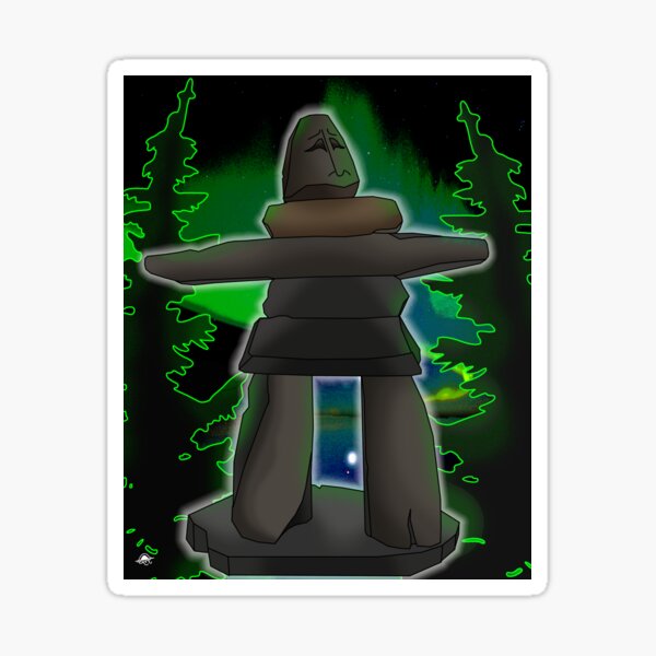 Item preview, Inukshuk  Greeting  designed and sold by Lytebound.