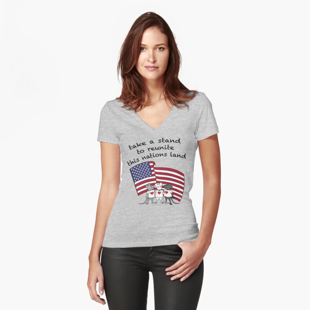 Item preview, Fitted V-Neck T-Shirt designed and sold by donnamartini.