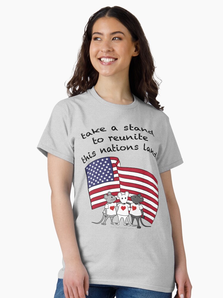 Thumbnail 2 of 7, Classic T-Shirt, MantraMouse® Take a Stand in Color designed and sold by donnamartini.