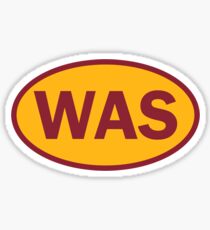 Washington - WAS - football - oval sticker and more Sticker