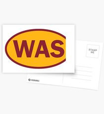 Washington - WAS - football - oval sticker and more Postcards