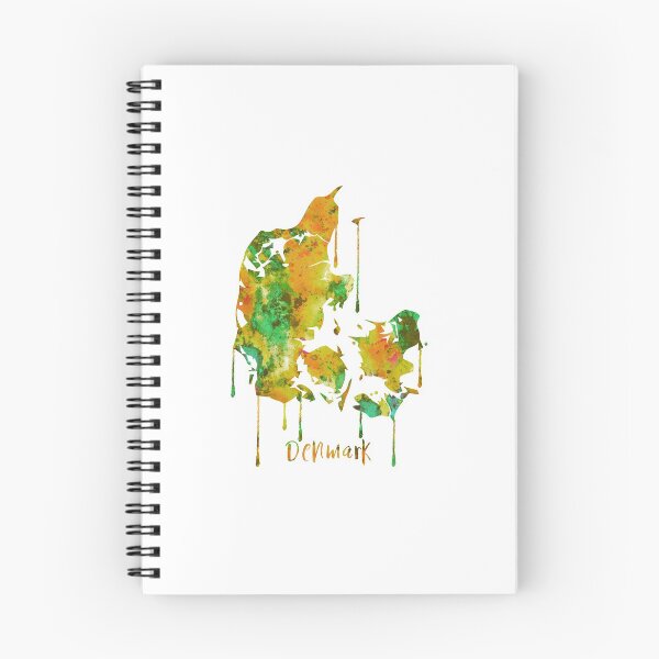 Item preview, Denmark map designed and sold by Rosaliartbook.