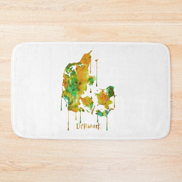Item preview, Denmark map designed and sold by Rosaliartbook.