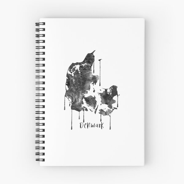 Item preview, Denmark map designed and sold by Rosaliartbook.