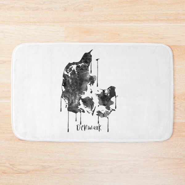 Item preview, Denmark map designed and sold by Rosaliartbook.
