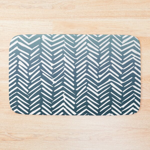 Item preview, Boho Rustic Herringbone Mudcloth Pattern, Teal Ombre designed and sold by meggydesigns.