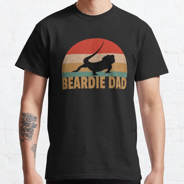 Bearded Dragon Retro Beardie Dad Vintage Pet Lizard Gift  Classic T-Shirt