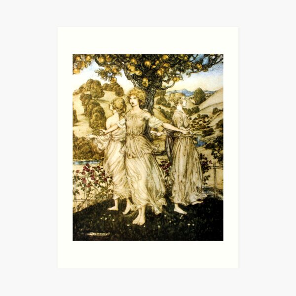 Daughters of Hesperus - Arthur Rackham Art Print