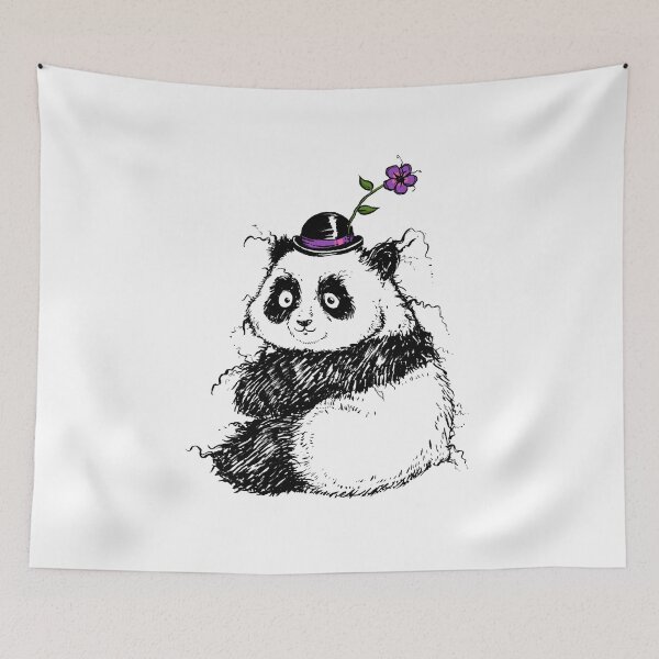 Item preview, Plumpest Panda with a Cute Little Hat designed and sold by Billi French Illustrations.