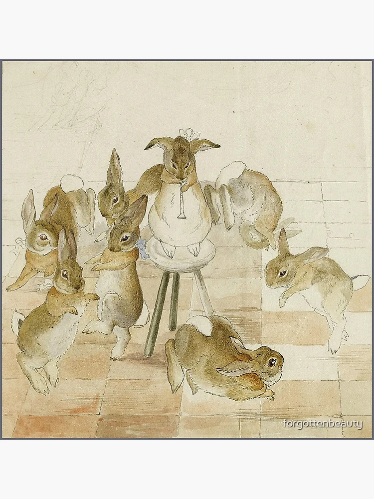 Rabbits Dancing - The Rabbits Christmas Party - Beatrix Potter Framed Art  Print for Sale by forgottenbeauty