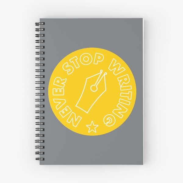 Item preview, Never Stop Writing - Yellow designed and sold by MOREDANKMEMES.
