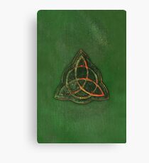 Book of Shadows - Charmed Triquetra Design Canvas Print