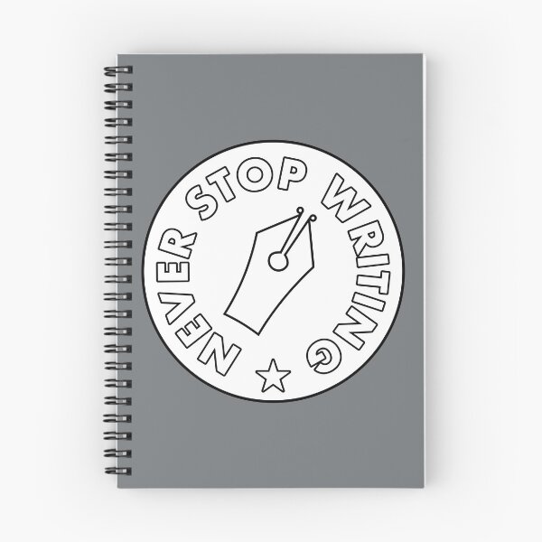 Item preview, Never Stop Writing - White designed and sold by MOREDANKMEMES.