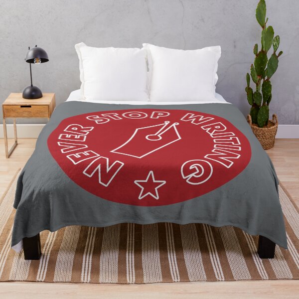 Item preview, Never Stop Writing - Red designed and sold by MOREDANKMEMES.