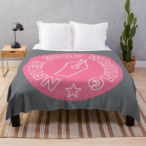 Item preview, Never Stop Writing - Pink designed and sold by MOREDANKMEMES.