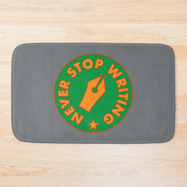 Item preview, Never Stop Writing - Orange & Green designed and sold by MOREDANKMEMES.