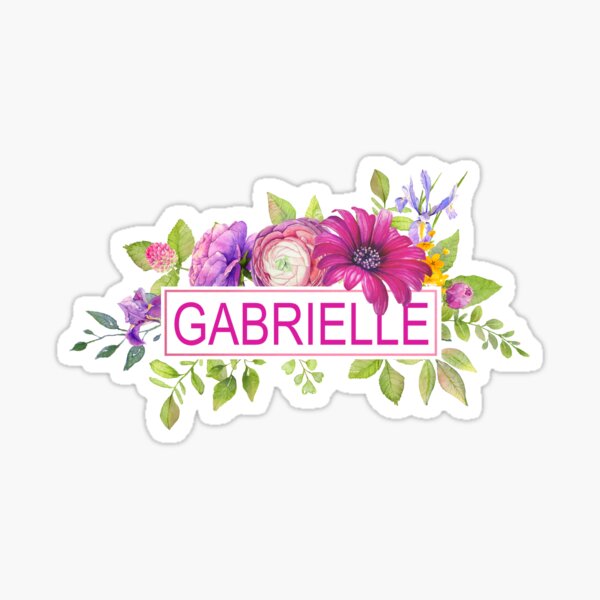 Pretty Pink Gabrielle Glossy Sticker