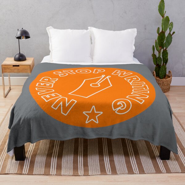 Item preview, Never Stop Writing - Orange designed and sold by MOREDANKMEMES.