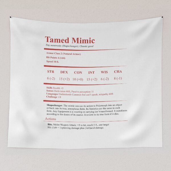 Item preview, Tamed Mimic designed and sold by jomuxc.