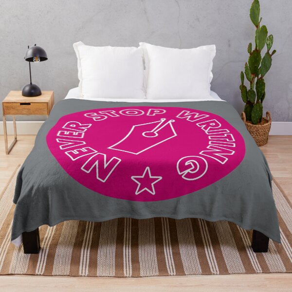 Item preview, Never Stop Writing - Magenta designed and sold by MOREDANKMEMES.