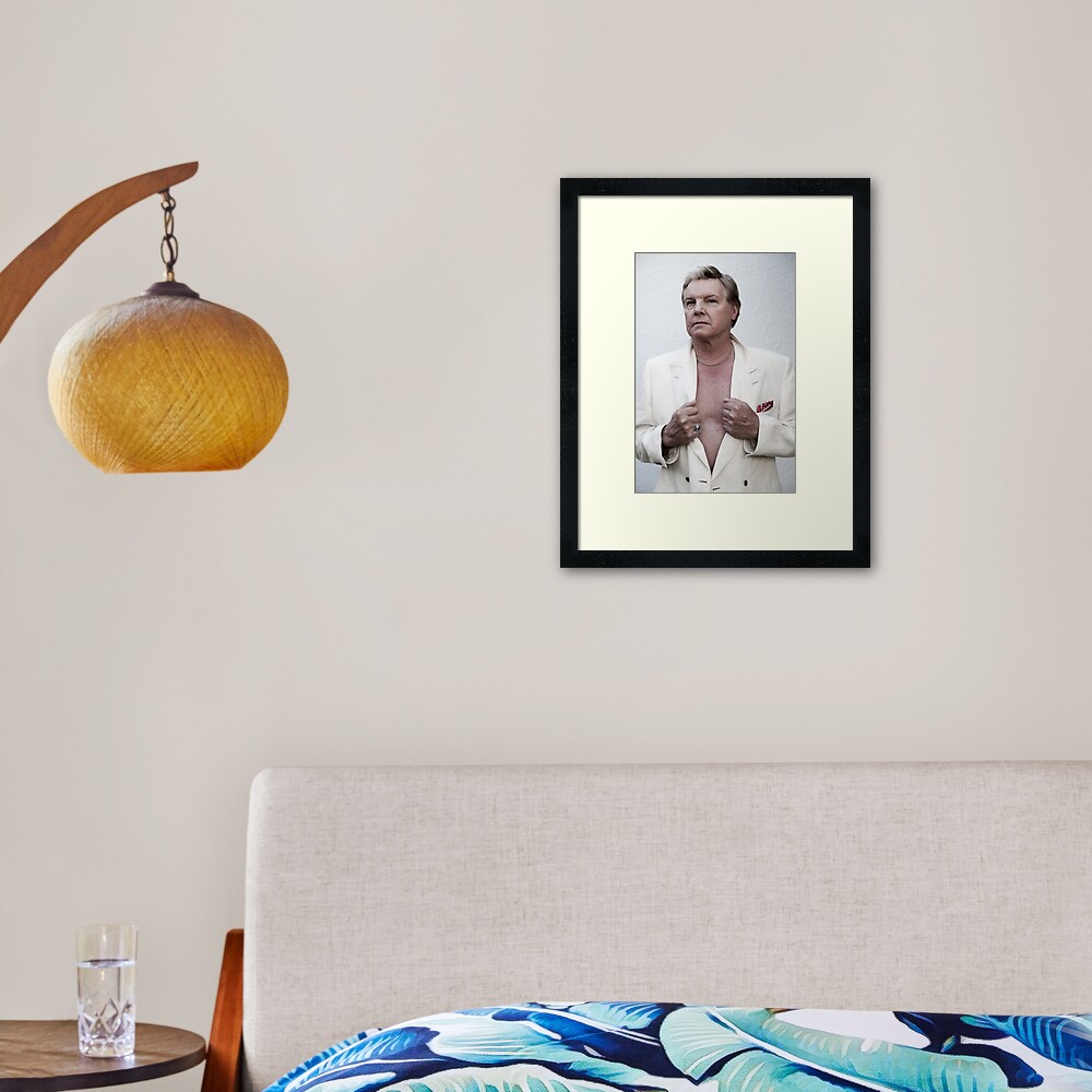 Jess Conrad - Actor, Singer, Showman. Framed Art Print