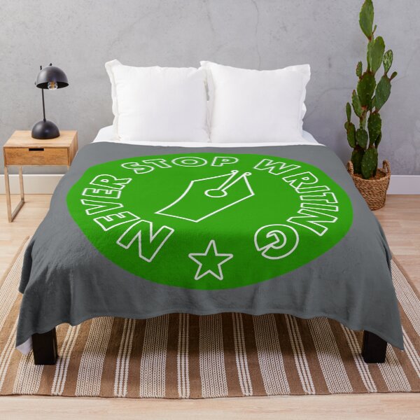 Item preview, Never Stop Writing - Green designed and sold by MOREDANKMEMES.