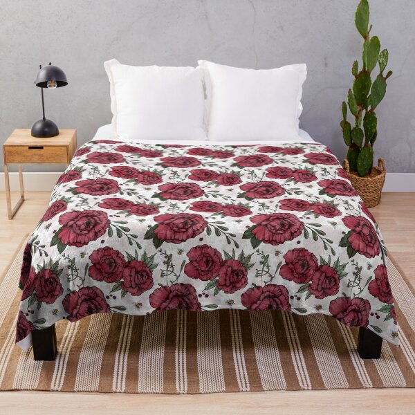 Item preview, Red Roses and Bees designed and sold by urbanblossoms.