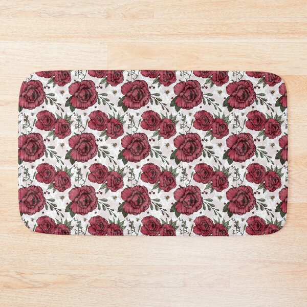 Item preview, Red Roses and Bees designed and sold by urbanblossoms.