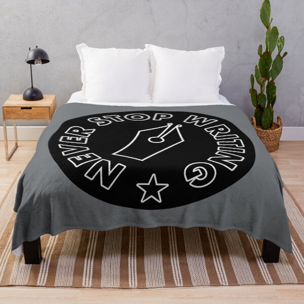 Item preview, Never Stop Writing - Black designed and sold by MOREDANKMEMES.