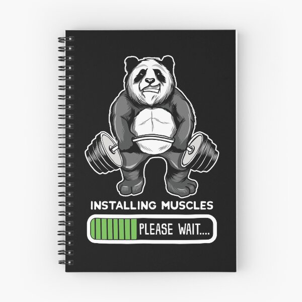 Item preview, Panda Installing Muscles designed and sold by designeclipse.