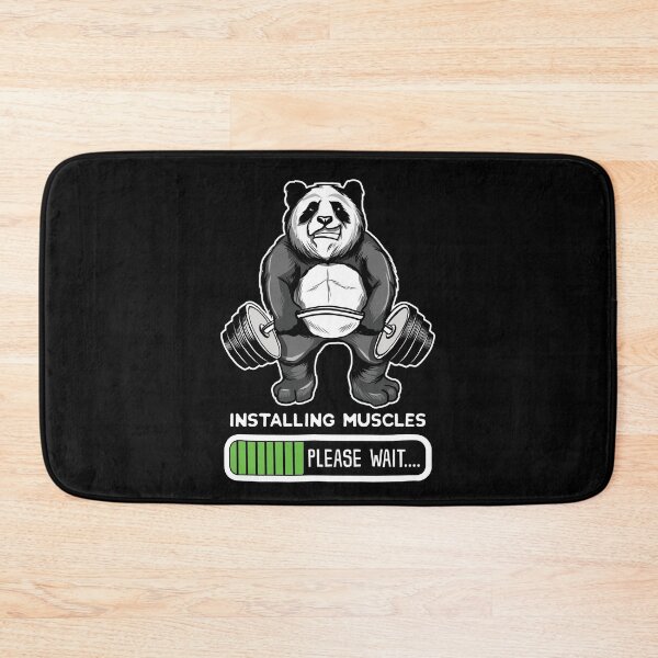 Item preview, Panda Installing Muscles designed and sold by designeclipse.