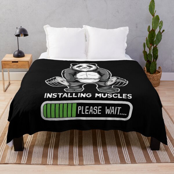 Item preview, Panda Installing Muscles designed and sold by designeclipse.