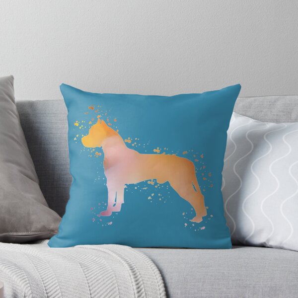 Item preview, American Pitt Bull Terrier (Pittbull) Watercolor Silhouette Light designed and sold by PawsitiveGifts.