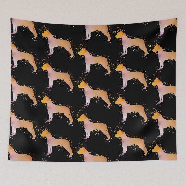 Item preview, American Pitt Bull Terrier (Pittbull) Watercolor Silhouette Dark designed and sold by PawsitiveGifts.