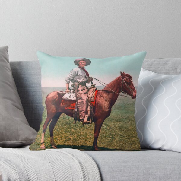 Item preview, Cowboy On Horseback - Photochrom - Circa 1900 designed and sold by warishellstore.