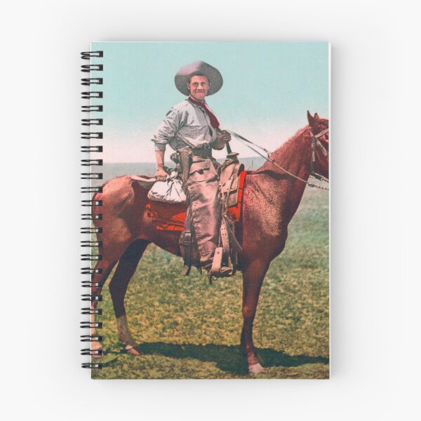 Item preview, Cowboy On Horseback - Photochrom - Circa 1900 designed and sold by warishellstore.