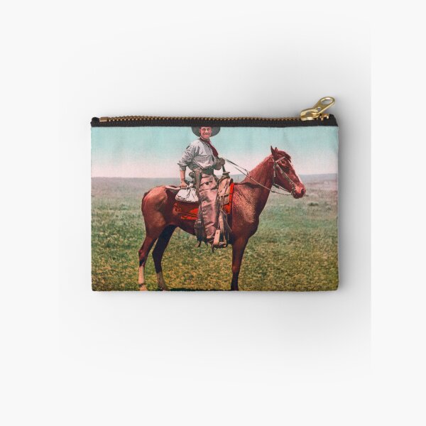 Item preview, Cowboy On Horseback - Photochrom - Circa 1900 designed and sold by warishellstore.