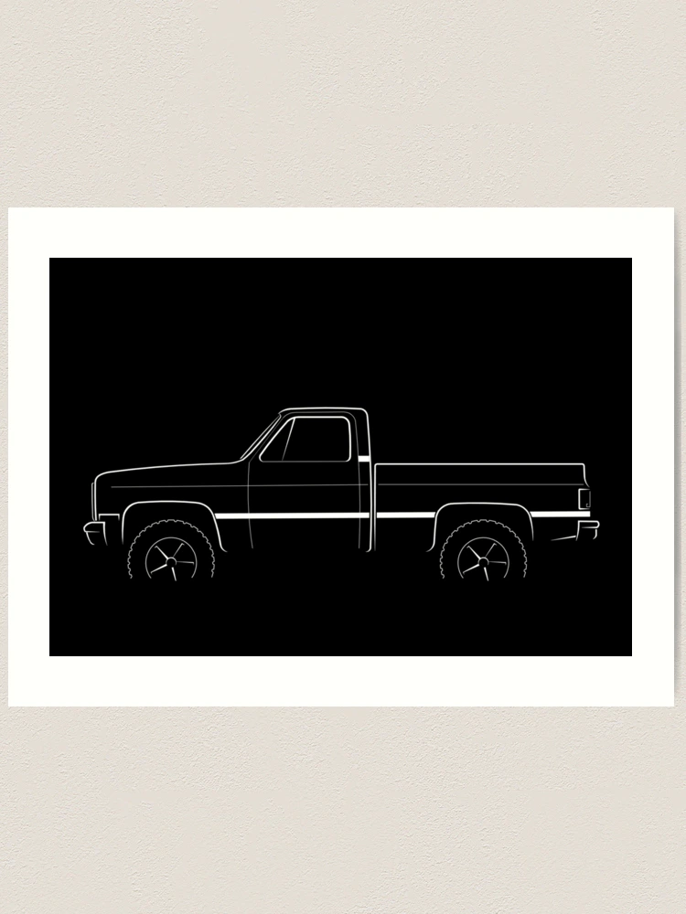4x4-chevy-silverado-profile-stencil-white-art-print-for-sale-by-mal-photography-redbubble