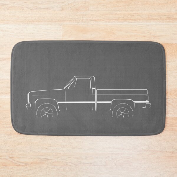 Item preview, 4x4 Chevy Silverado - profile stencil, white designed and sold by mal-photography.
