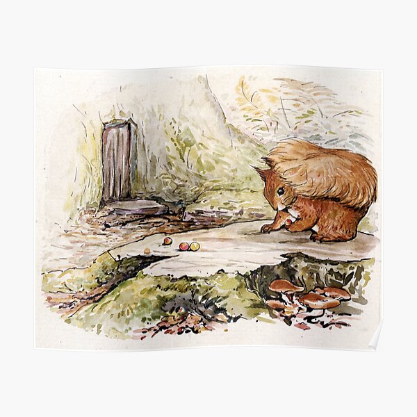 Écureuil Nutkin - Beatrix Potter Poster