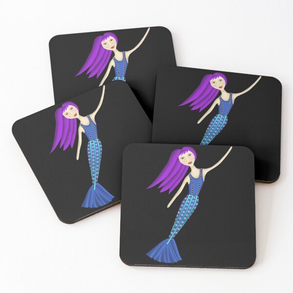 Item preview, Sweet Floating Mermaid designed and sold by lacitrouille.